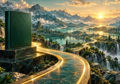 صورة رمزية مولدة لموضوع خاتمة الكتاب: الآن تبدأ الرحلة