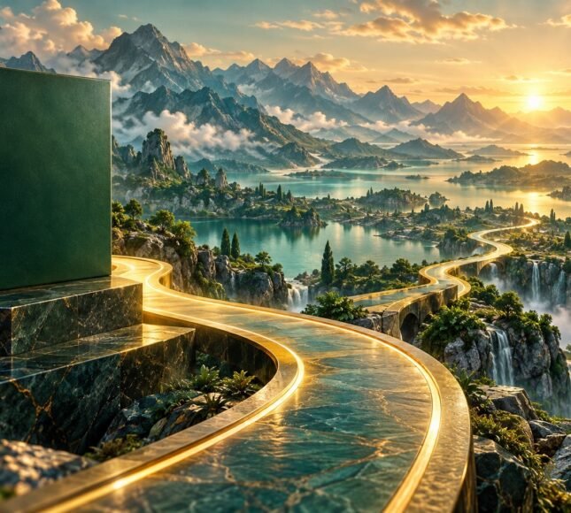 صورة رمزية مولدة لموضوع خاتمة الكتاب: الآن تبدأ الرحلة